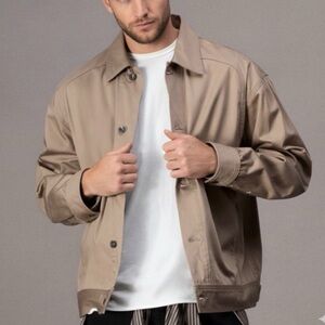 rag & bone Men's Lightweight Tan Shirt Jacket